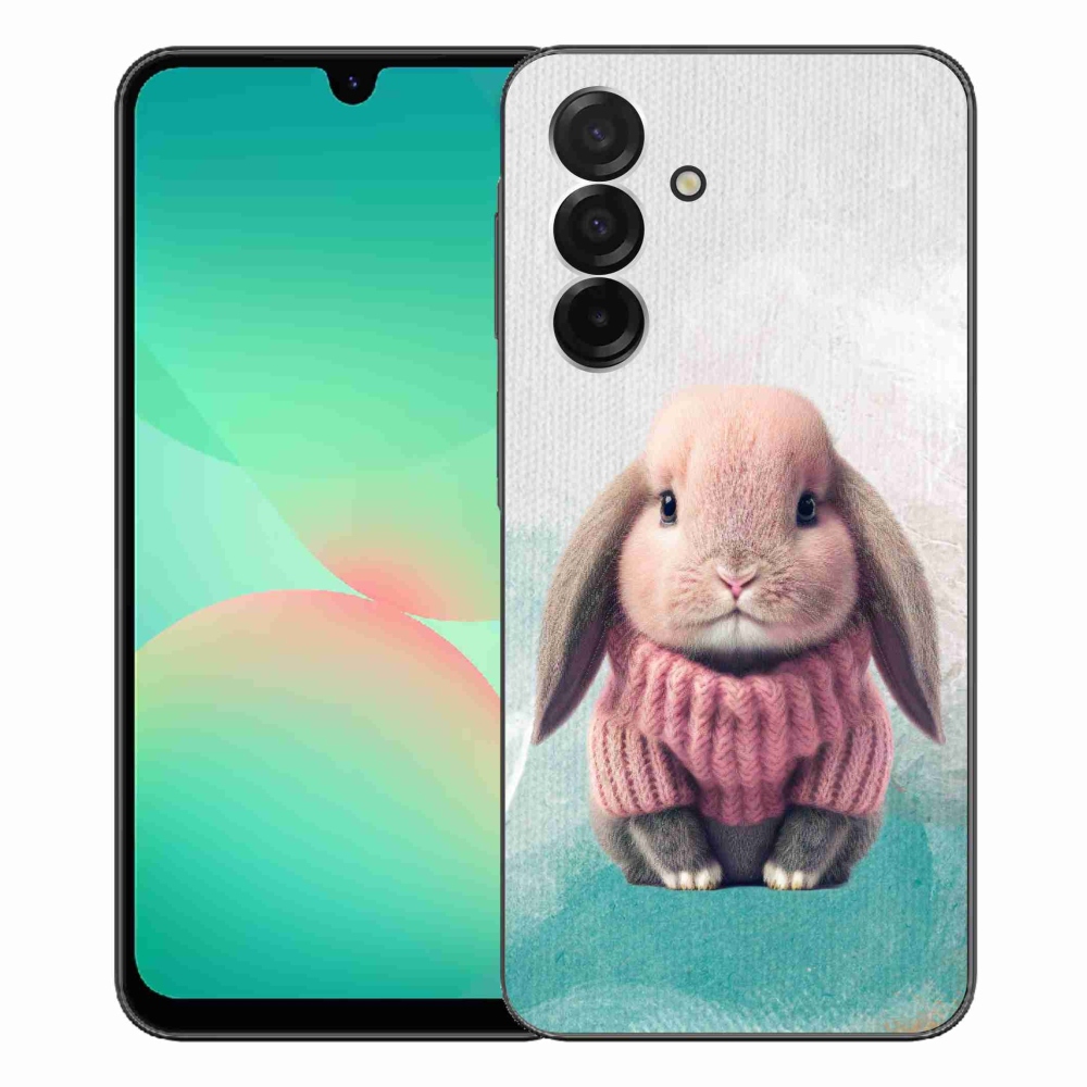 Zselés borítás mmCase Samsung Galaxy A26 5G - nyúl pulóverben
