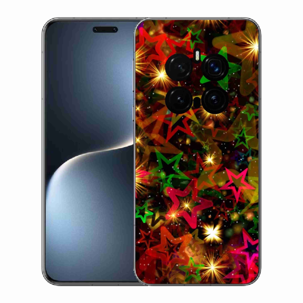 Gél borítás mmCase a Honor Magic 7 Pro 5G számára - színes csillagok