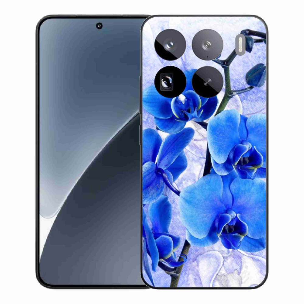 Gél borítás mmCase a Xiaomi 15 Pro-hoz - kék virágok