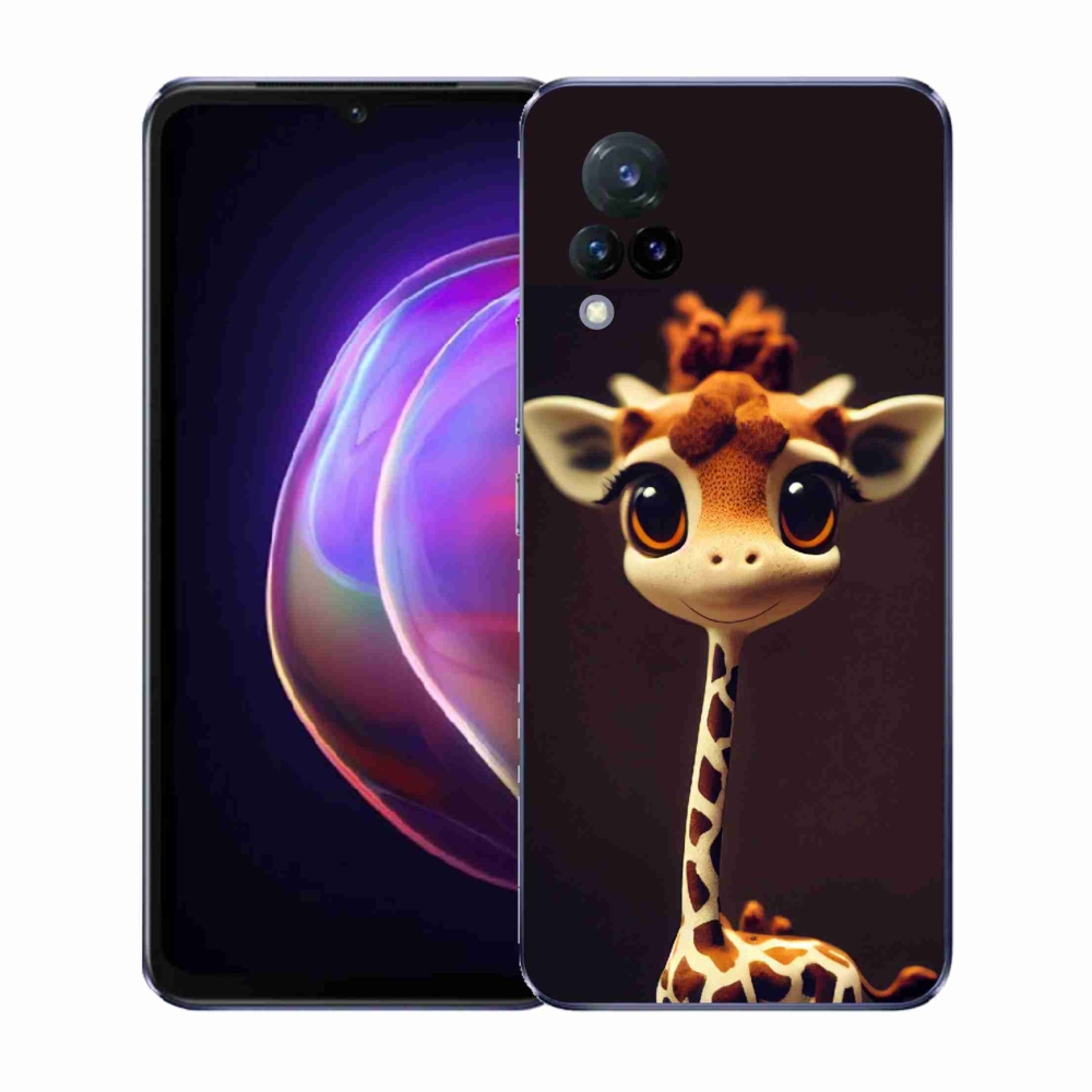 Gél borítás mmCase a Vivo V21 4G/5G készülékhez - kis zsiráf