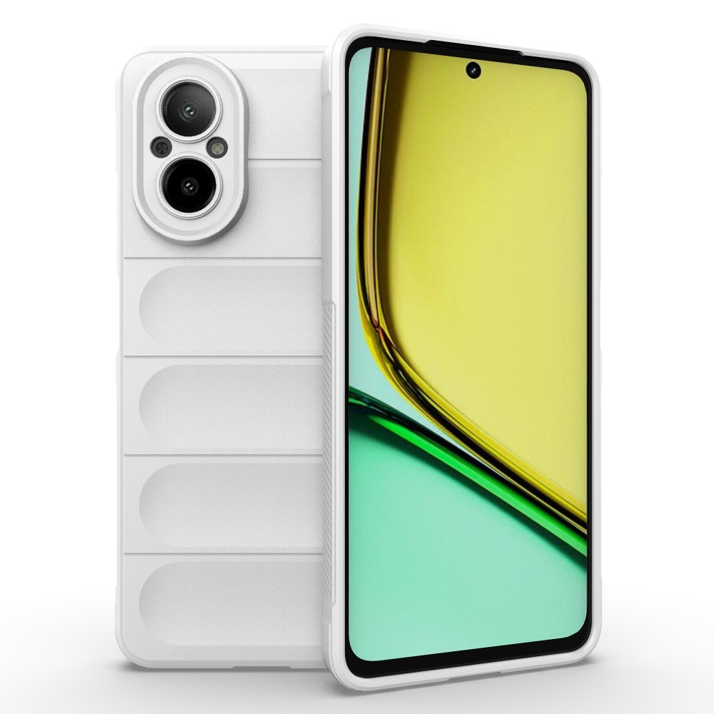 Rugg tartós zselés mobiltelefon borító Realme C67 - fehér