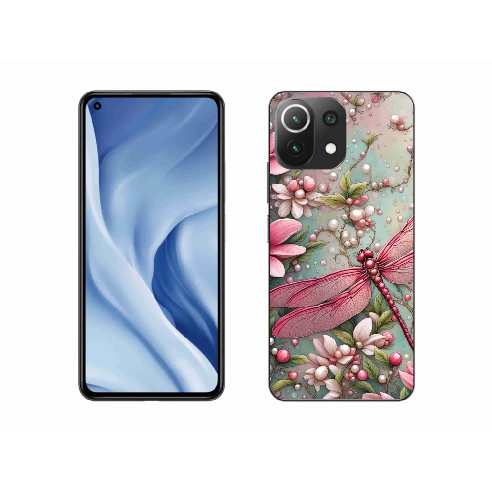 Gél borítás mmCase a Xiaomi Mi 11 Lite 4G/5G készülékhez - szitakötő