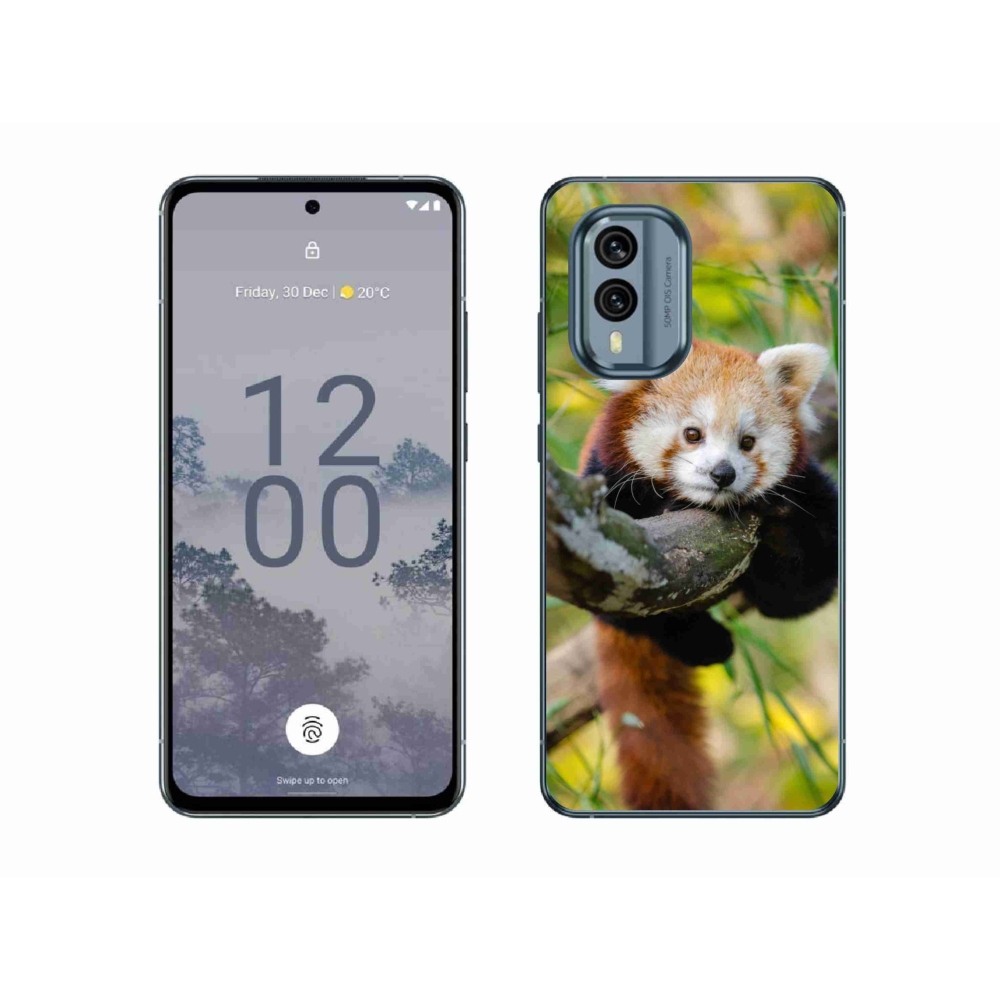 Zselés borítás mmCase a Nokia X30 5G készülékhez - pandavörös