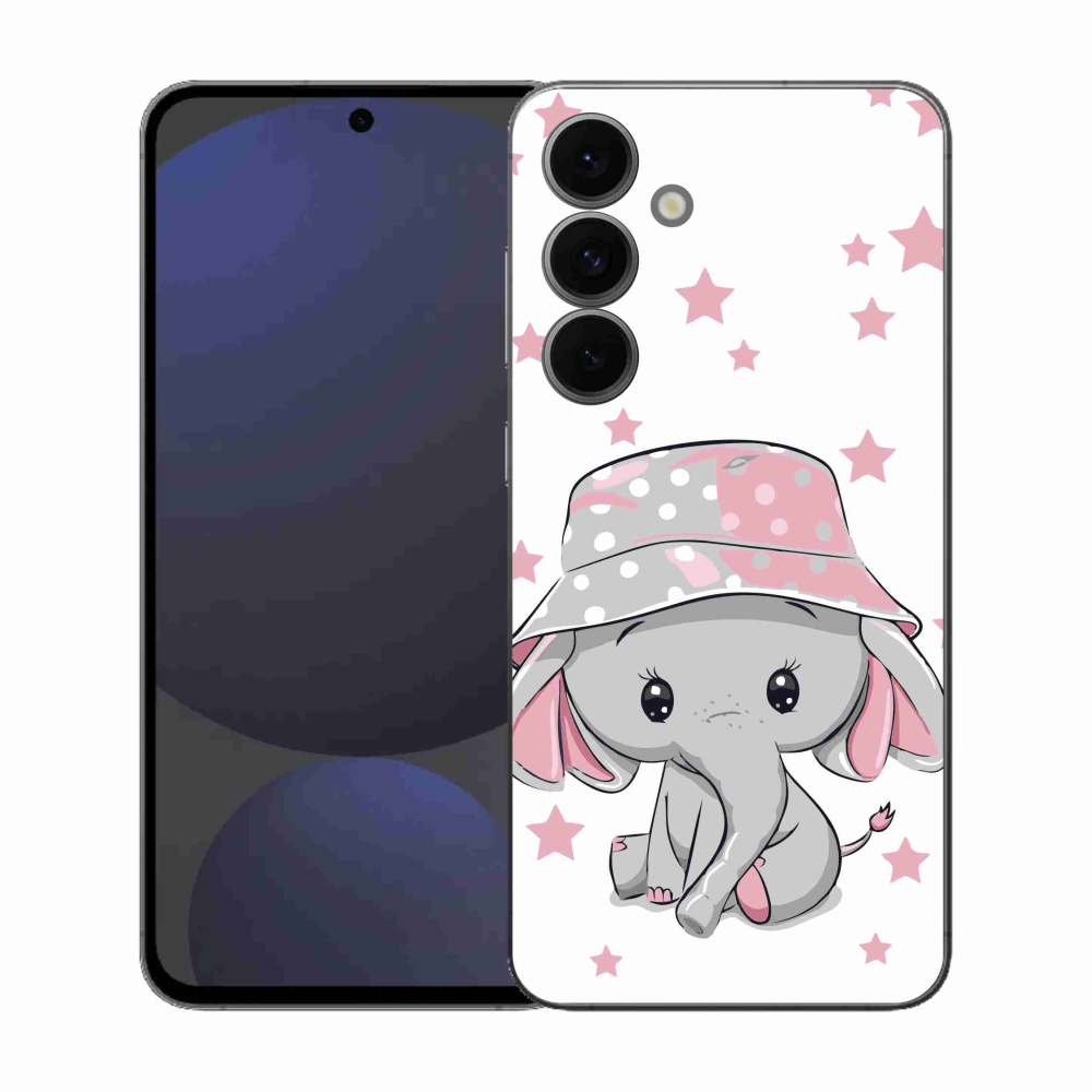 Gél védőhuzat mmCase Samsung Galaxy S25 FE - rózsaszín elefánthoz