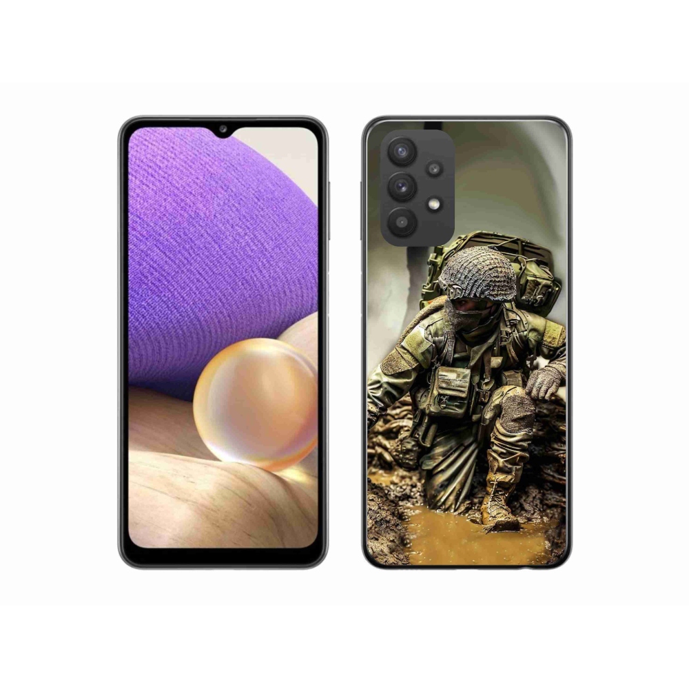Gél védőhuzat mmCase Samsung Galaxy A32 5G - katonás
