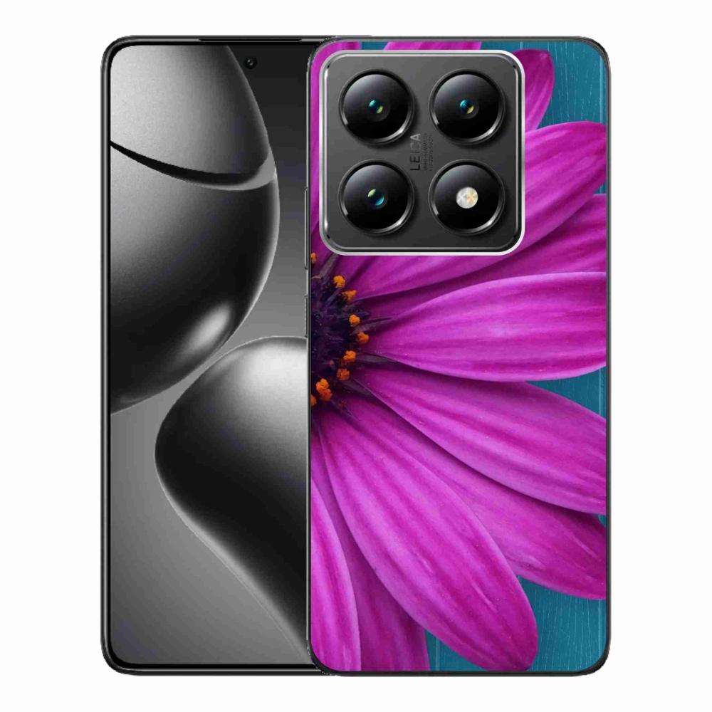 Zselés borítás mmCase a Xiaomi 14T Pro számára - lila margaréta