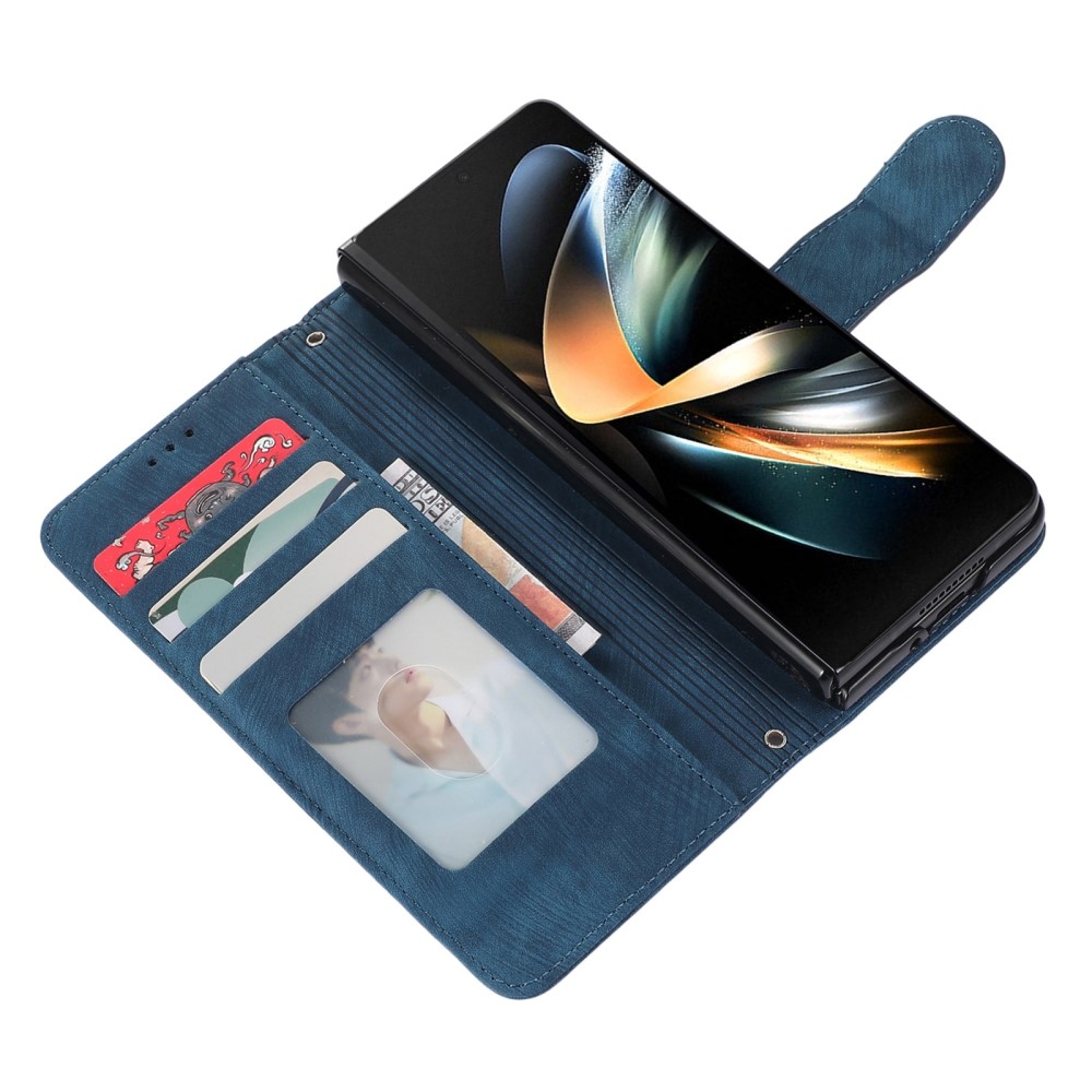 Tárcás könyv tok Samsung Galaxy Z Fold5 5G - kék