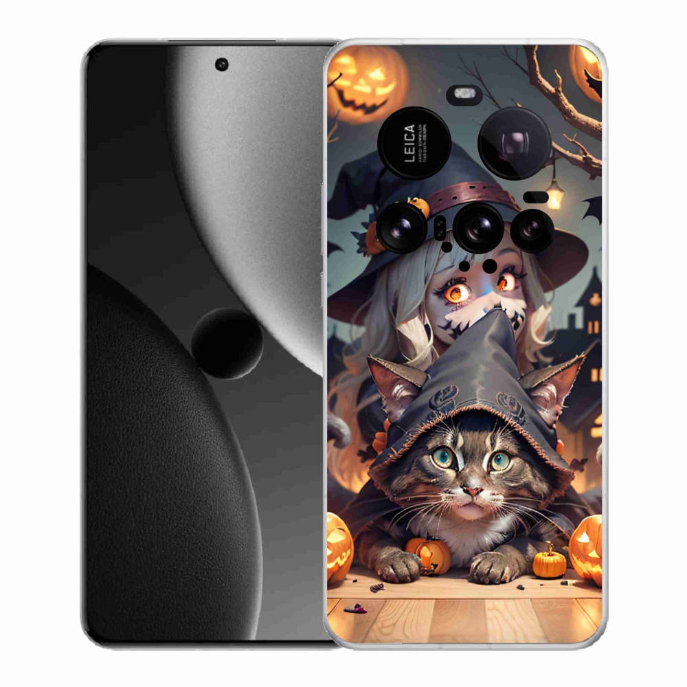 Gél borítás mmCase a Xiaomi 15 Ultra számára - boszorkány macskával