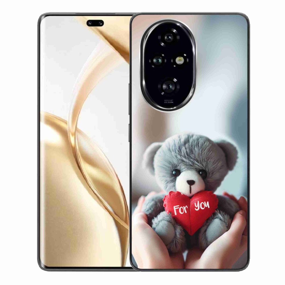 Gél borítás mmCase a Honor 200 Pro 5G számára - mackó a szerelmesek számára