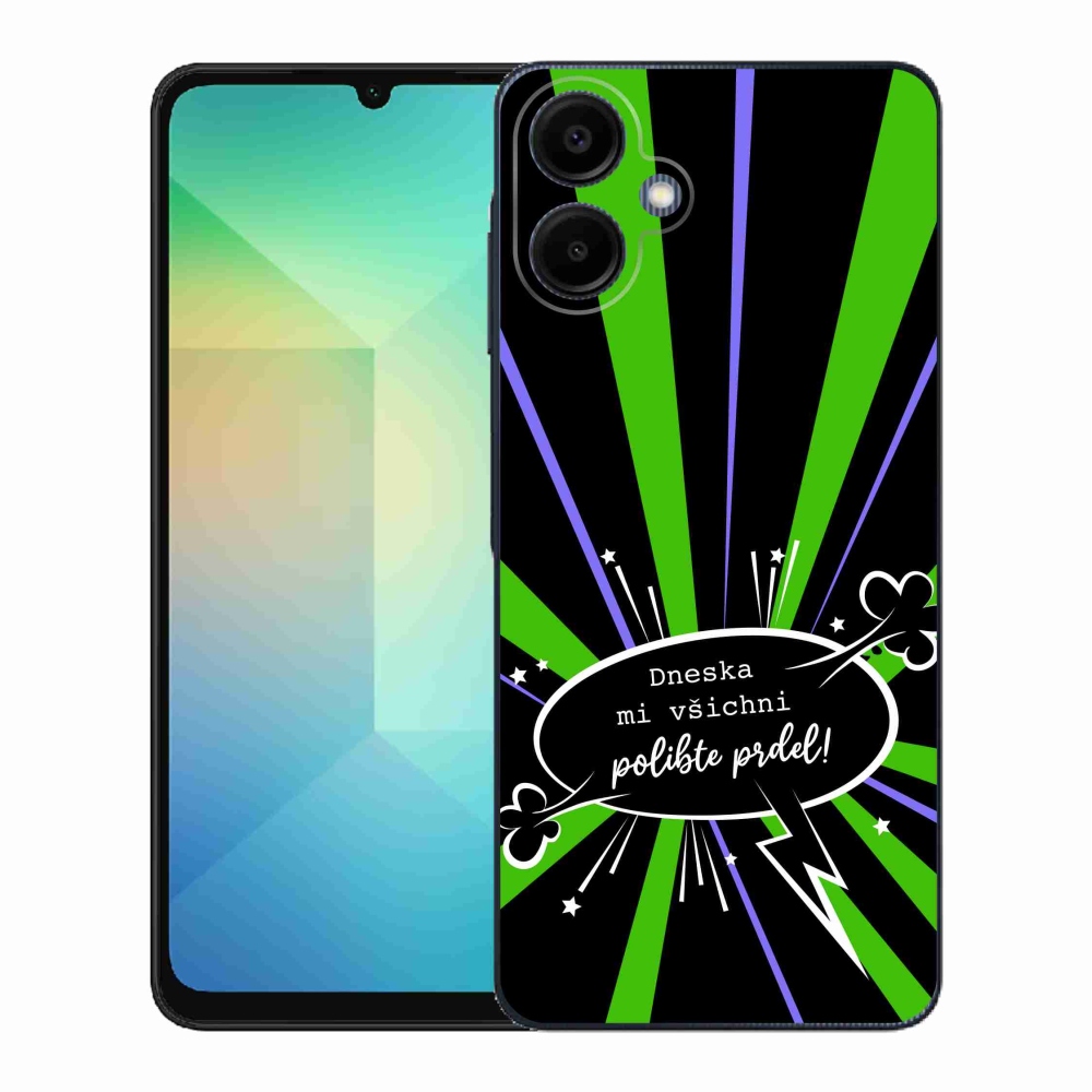 Gél borító mmCase Samsung Galaxy A06 4G - vicces szöveg 15 fekete háttér