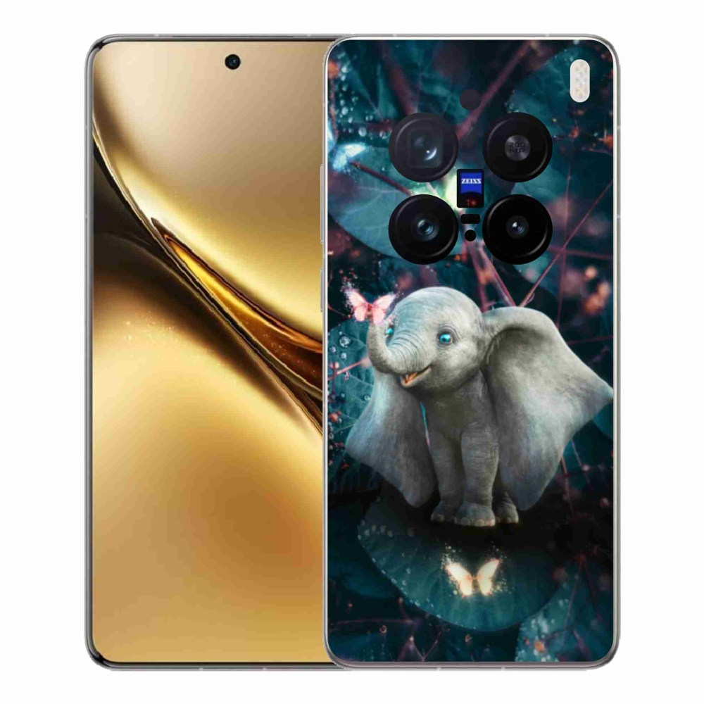 Zselés borítás mmCase a Vivo X200 Pro 5G készülékhez - aranyos elefánt