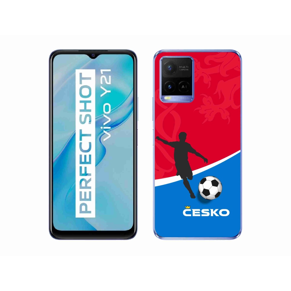 Gél borítás mmCase a Vivo Y21/Y21s/Y33s modellekhez - futball