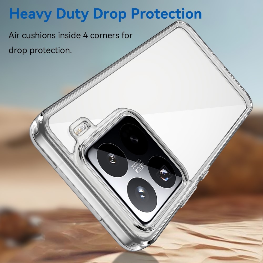 Gél tok fix hátlappal Xiaomi 15 Pro - átlátszó