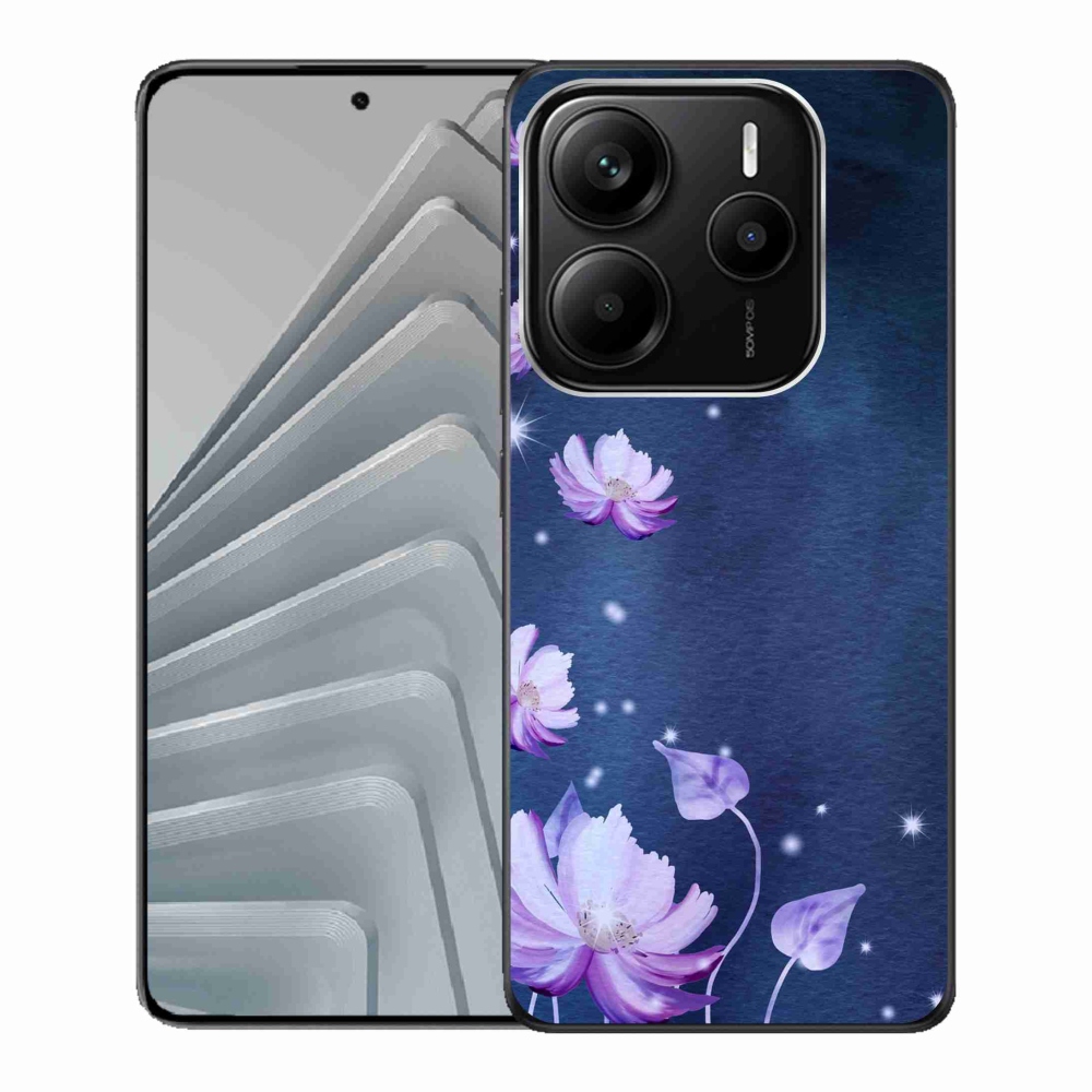 Gél borító mmCase a Xiaomi Redmi Note 14 5G számára - hulló virágok