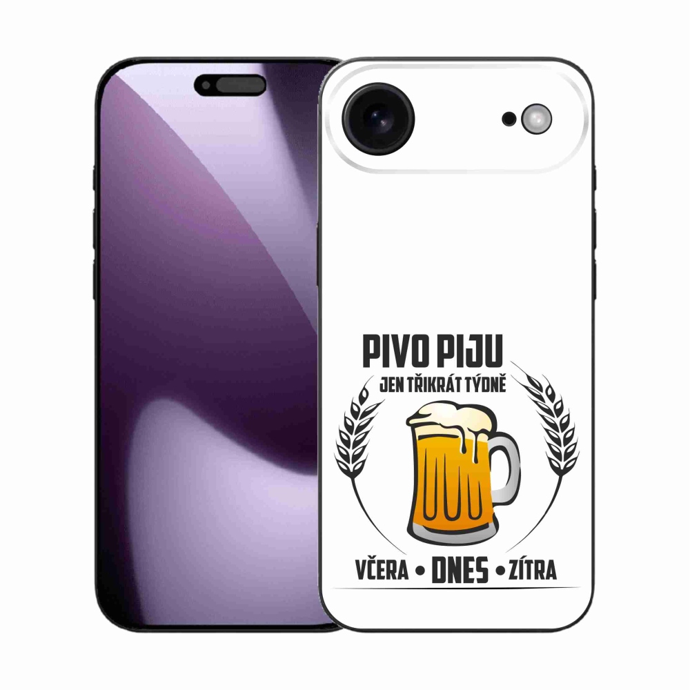 Gél borítás mmCase iPhone 17 Air készülékhez - sör motívum fehér háttér