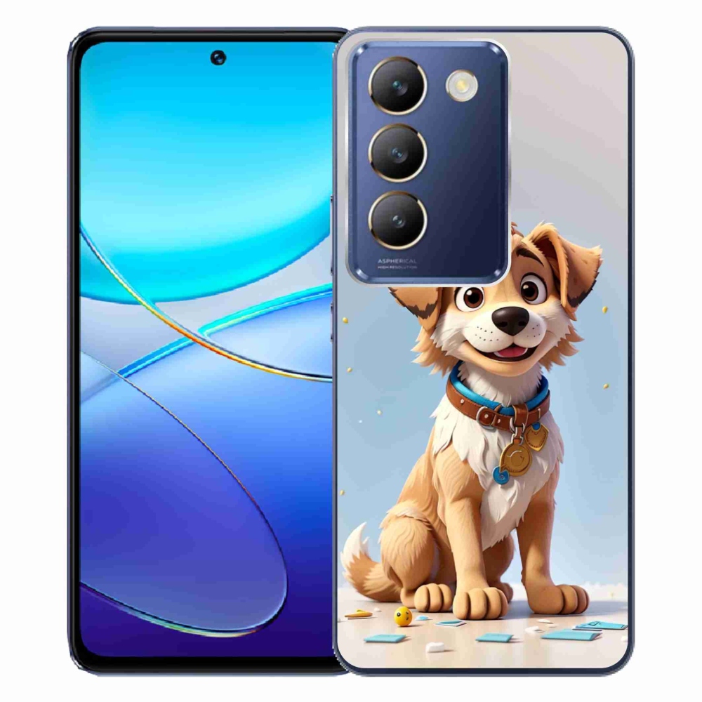 Gél borítás mmCase a Vivo V40 SE 4G/5G készülékhez - rajzfilm kölyökkutyakölyök
