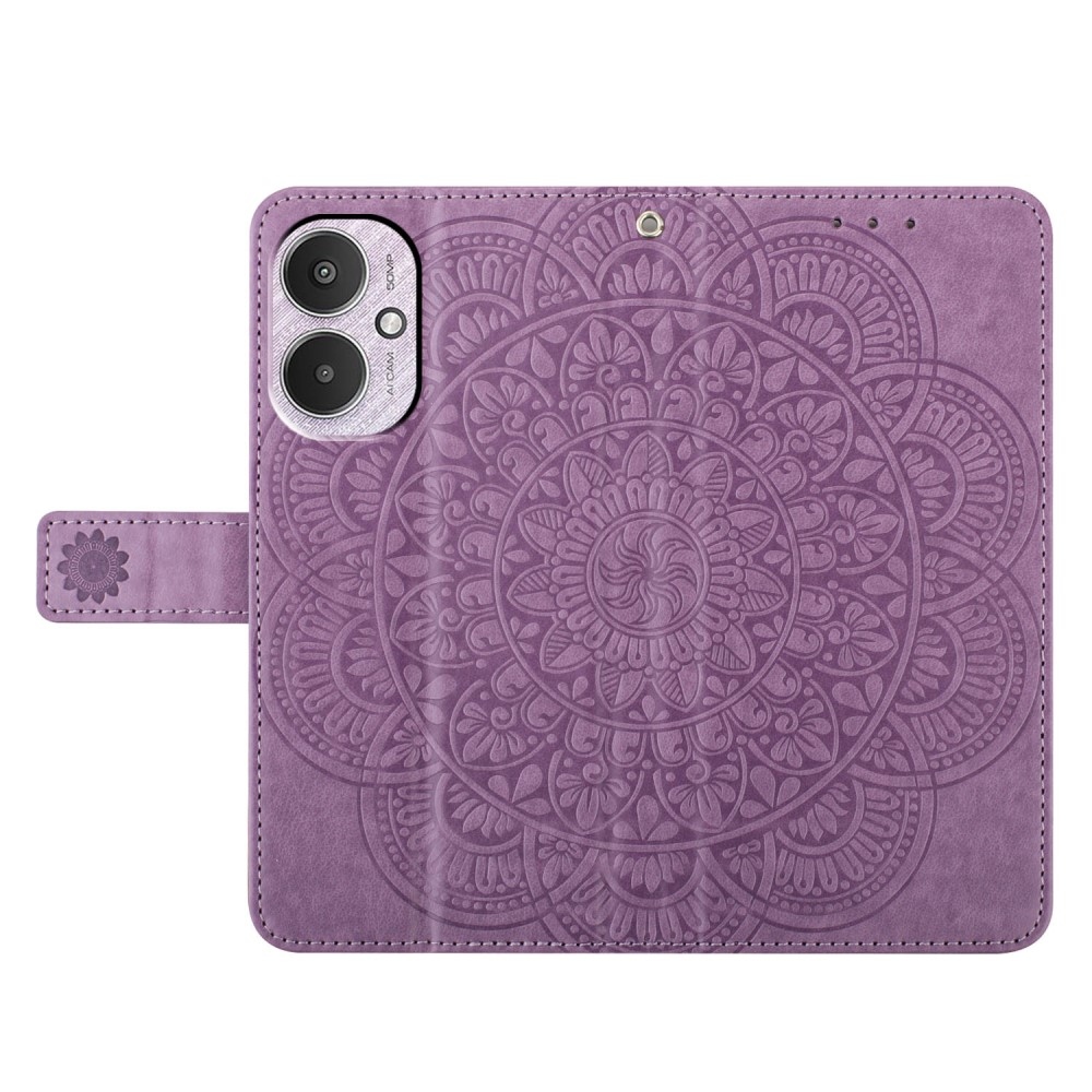Mandala könyv tok Xiaomi Redmi 13C 5G - lila