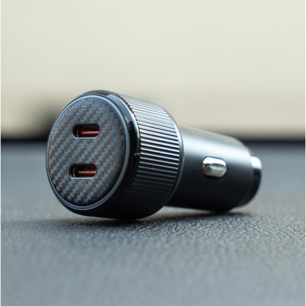 Swissten CL adapter 2x USB-C PD, 50W - fekete