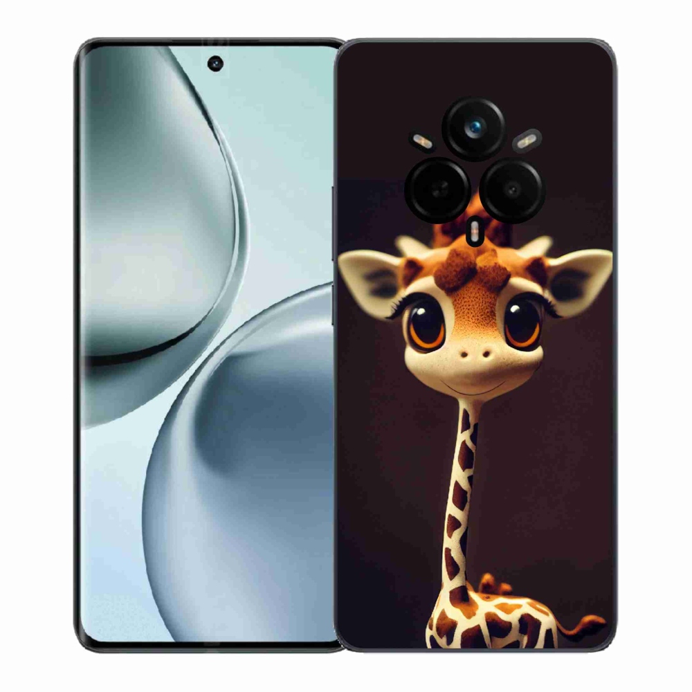 Gél borítás mmCase a Realme 14 Pro 5G készülékhez - kis zsiráf