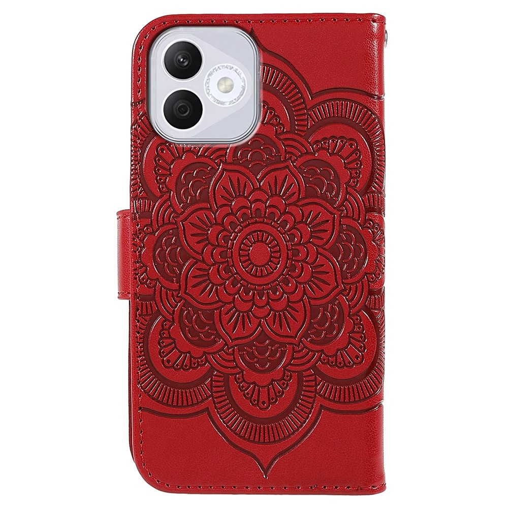 Mandala könyvtáska Honor 400 Lite-hoz - piros