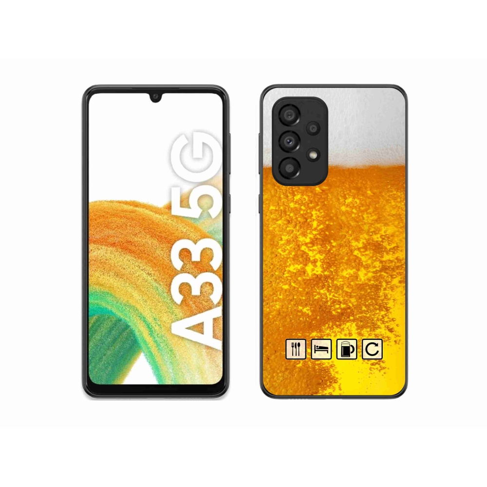 Gél borítás mmCase Samsung Galaxy A33 5G - sör motívum 3