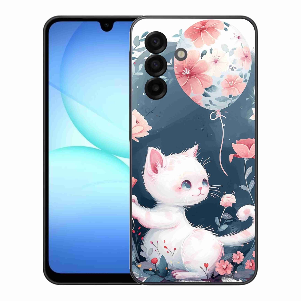 Gél borítás mmCase Samsung Galaxy A17 4G/5G - cica lufival