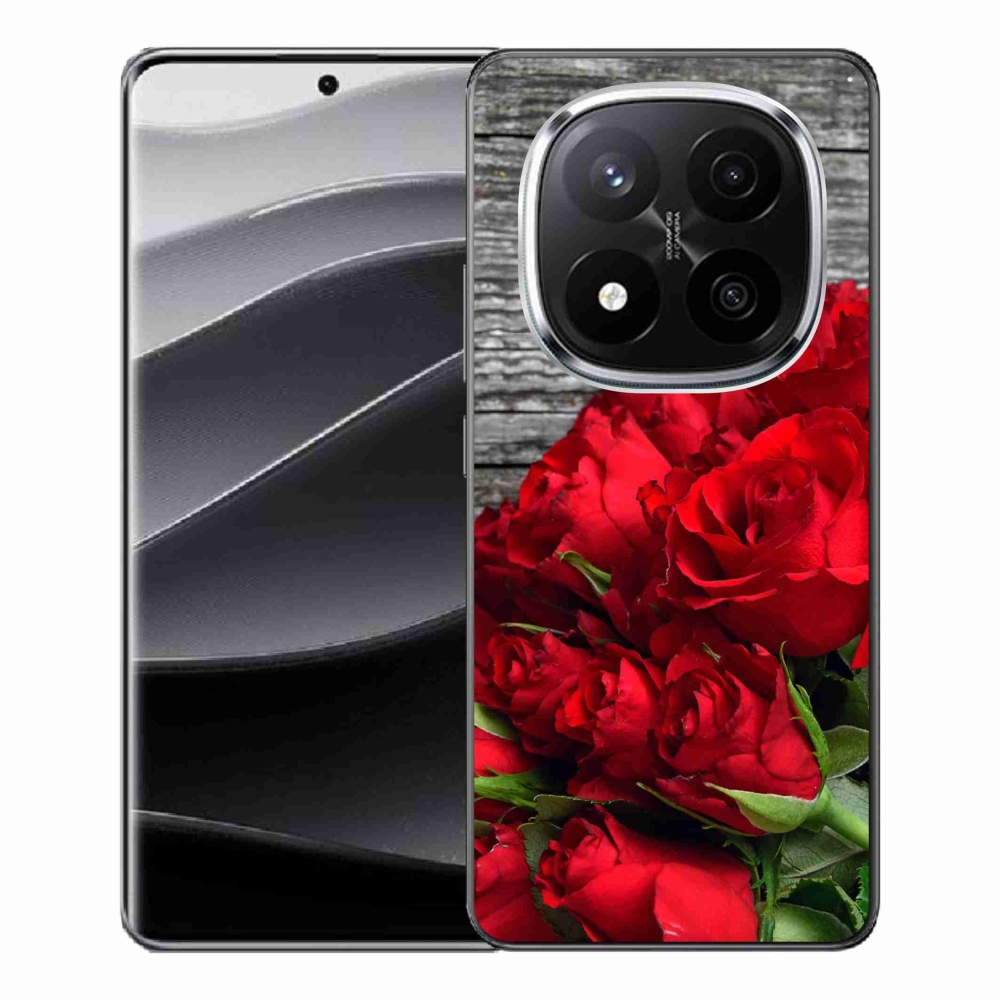 Gél borítás mmCase a Xiaomi Redmi Note 14 Pro+ 5G számára - piros rózsa