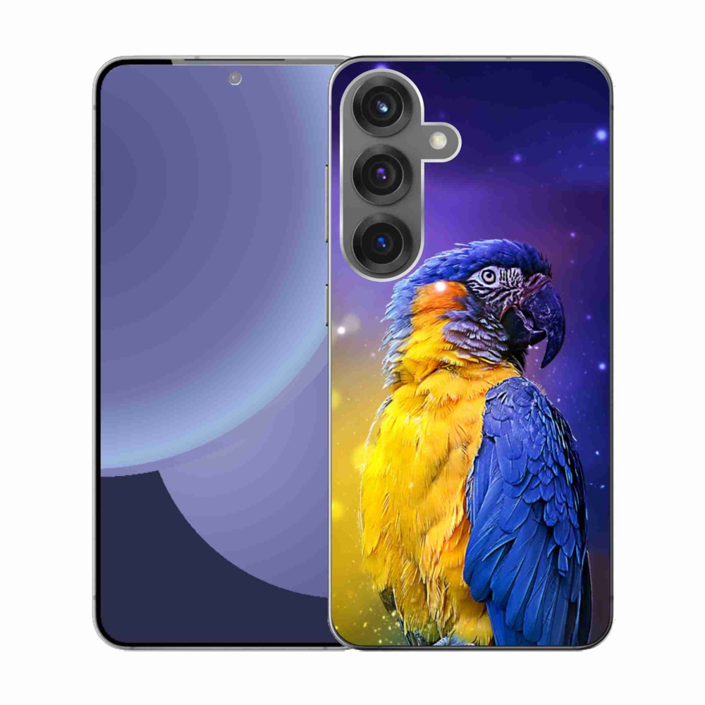 Zselés borítás mmCase Samsung Galaxy S25 készülékhez - papagáj ara 1