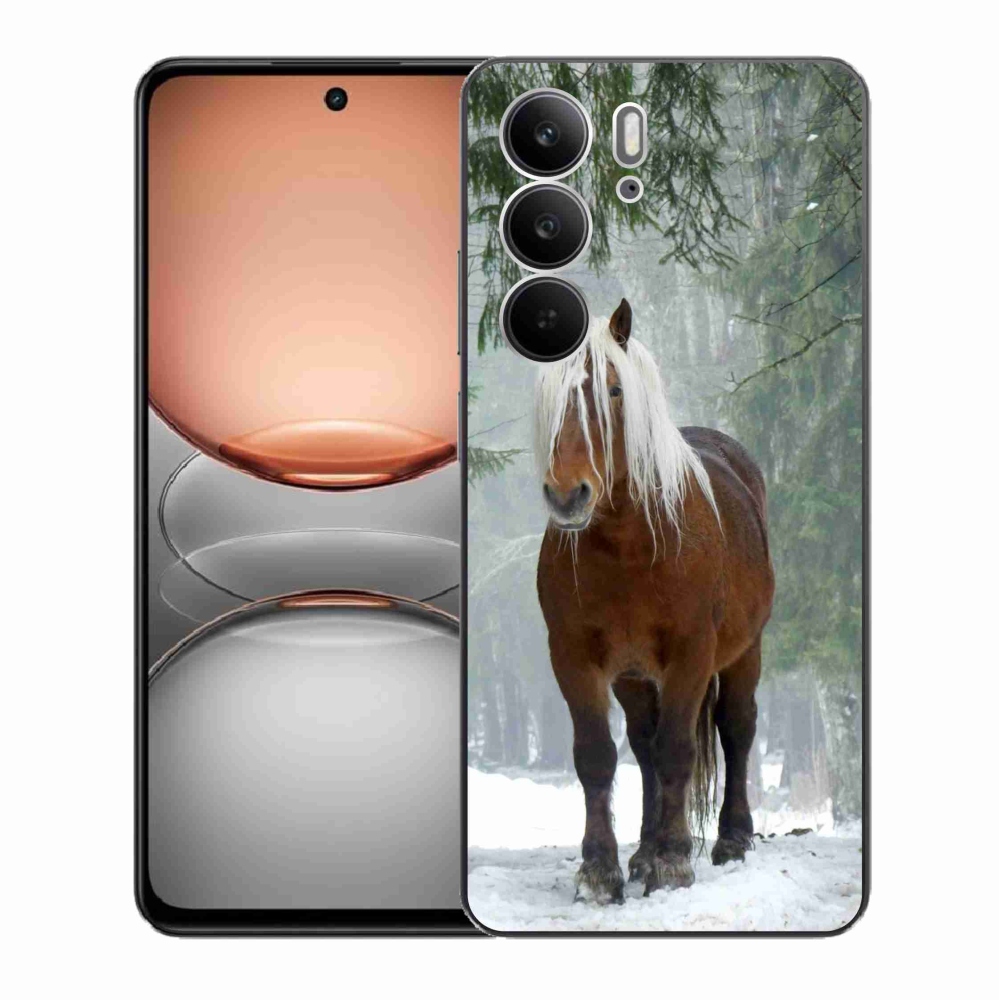 Gél borítás mmCase a Realme C75 készülékhez - ló az erdőben