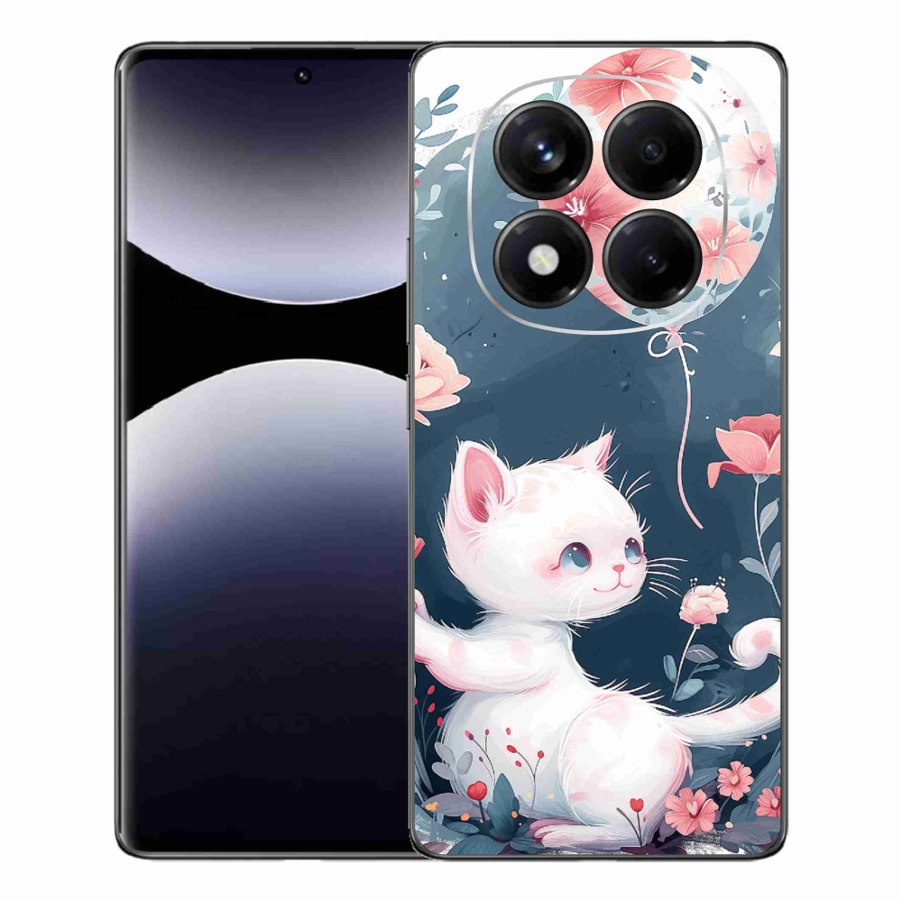 Gél borítás mmCase a Xiaomi Redmi Note 14 Pro számára - cica lufival