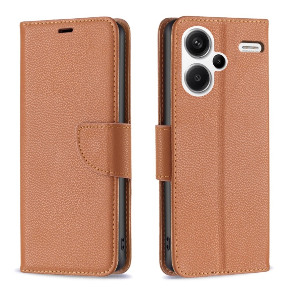 Könyvtáska tok Xiaomi Redmi Note 13 Pro+ 5G - barna