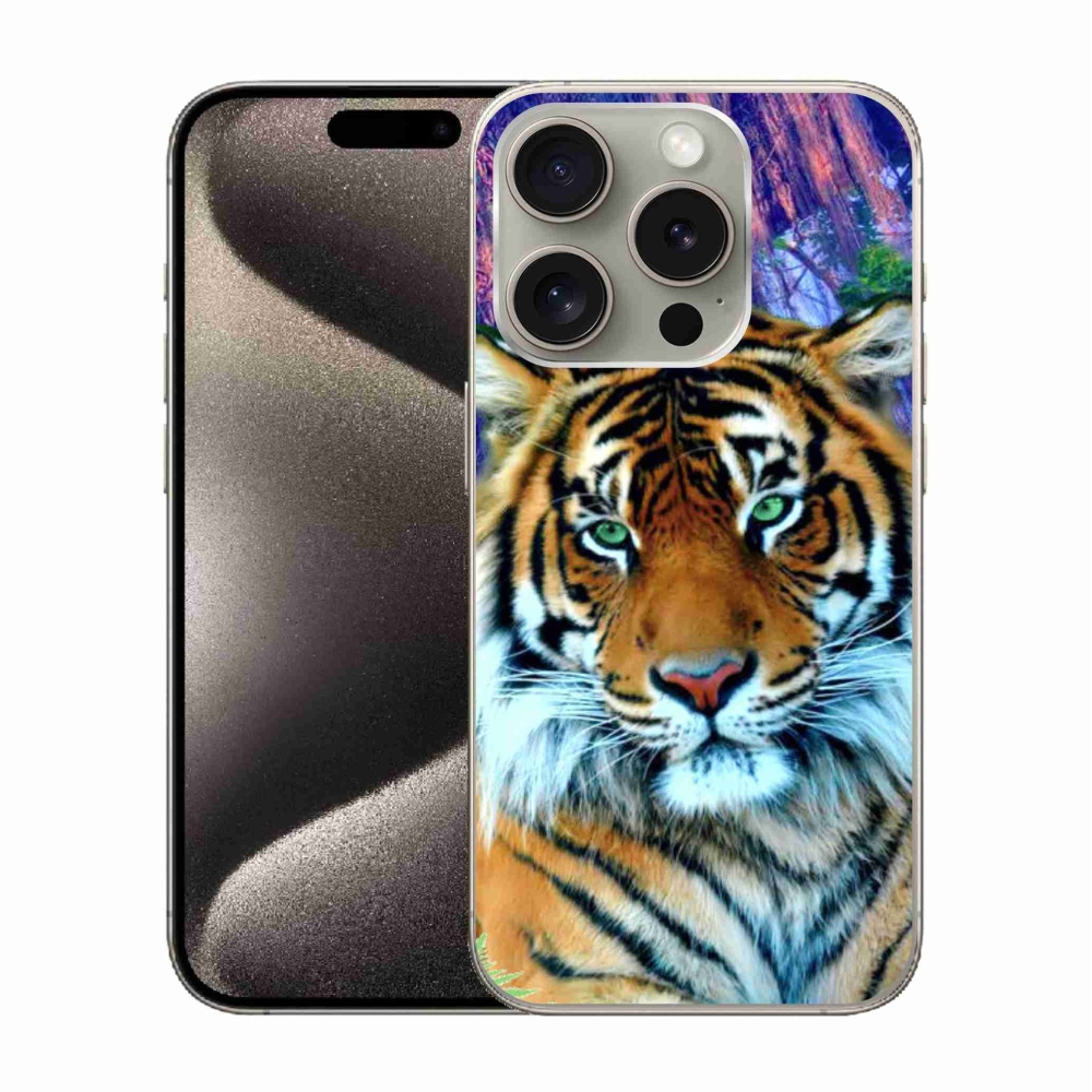 Gél tok mmCase iPhone 15 Pro készülékhez - tigris