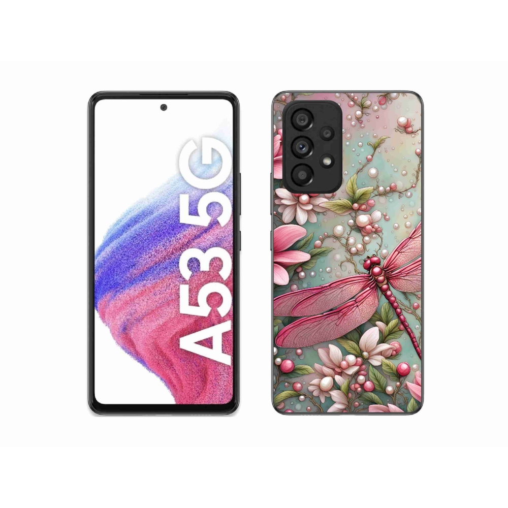 Zselés borítás mmCase Samsung Galaxy A53 5G - szitakötőhöz