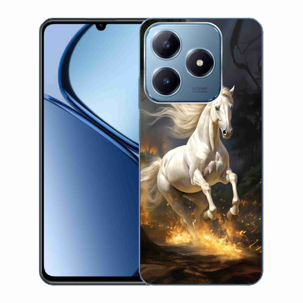 Zselés borítás mmCase a Realme C63 készülékhez - fehér ló 2