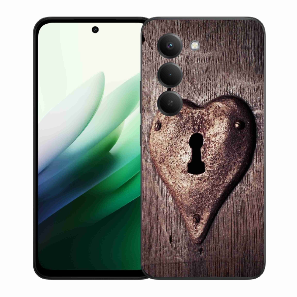 Gél borítás mmCase a Xiaomi Redmi 15 5G-hez - szív alakú lakat