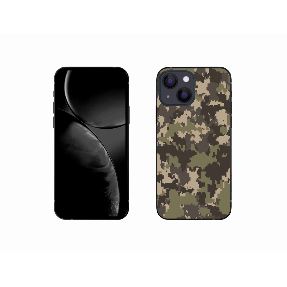 Zselés borítás mmCase iPhone 13 mini 5.4 készülékhez - terepszínű minta 12