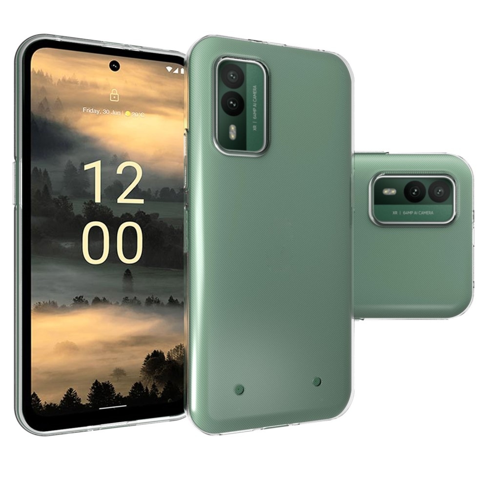 Átlátszó zselés tok a Nokia XR21 készülékhez - átlátszó