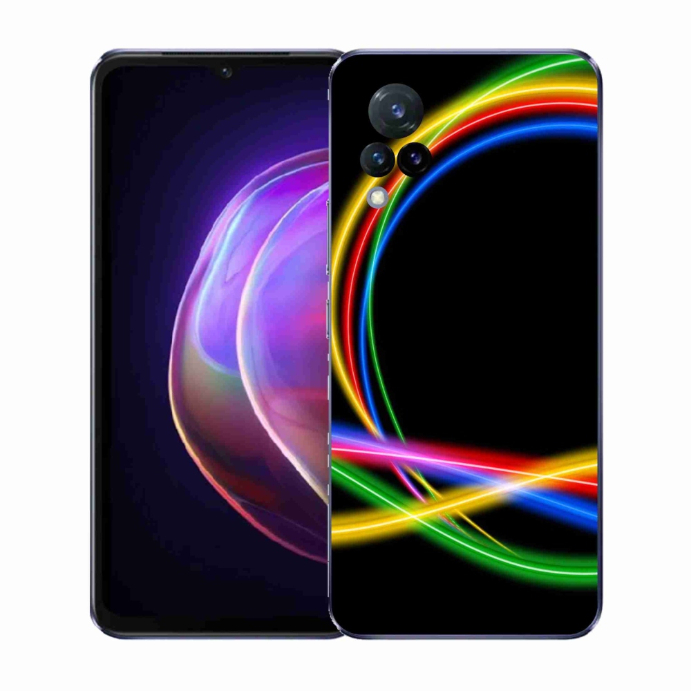 Gél borítás mmCase a Vivo V21 4G/5G készülékre - neon körök