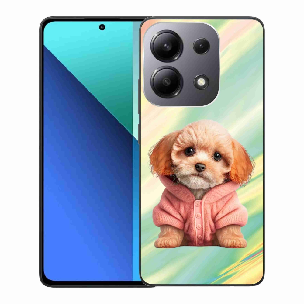 Gél borítás mmCase a Xiaomi Redmi Note 13-hoz - kölyökkutyakölyök pulóverben