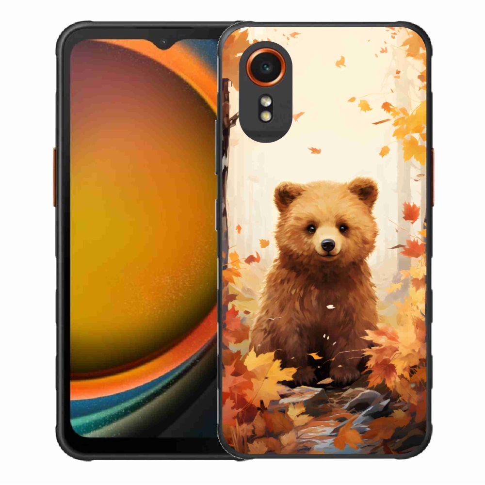 Gél borítás mmCase Samsung Galaxy Xcover 7 - medve az erdőben - Samsung Galaxy Xcover 7 tok
