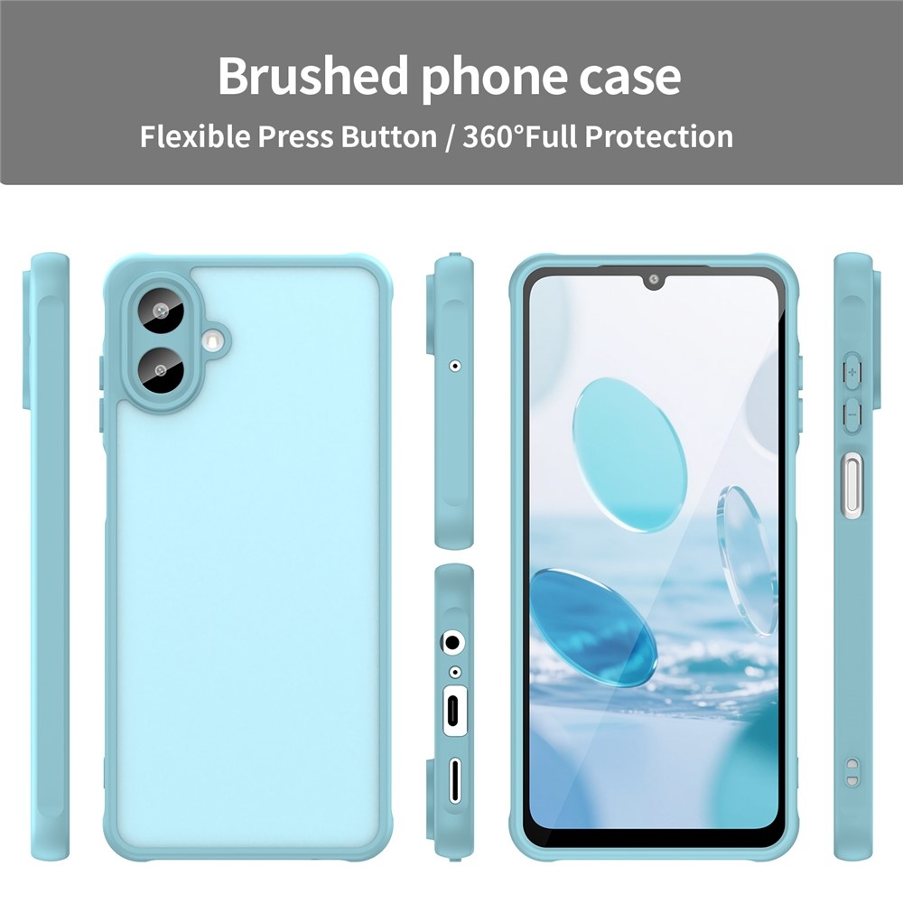 Zselés tok kemény hátlappal Samsung Galaxy A07 4G - világoszöld