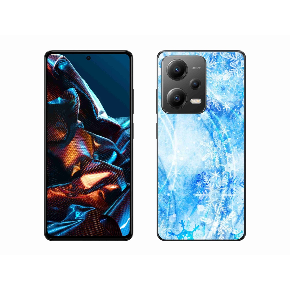 Gél borítás mmCase a Xiaomi Redmi Note 12 Pro 5G számára - hópelyhek
