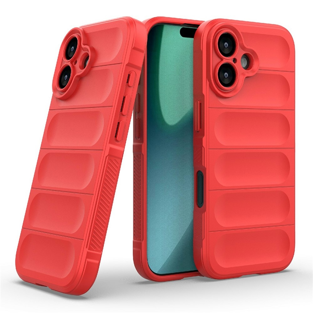 Rugg tartós zselés tok iPhone 17 készülékhez - piros