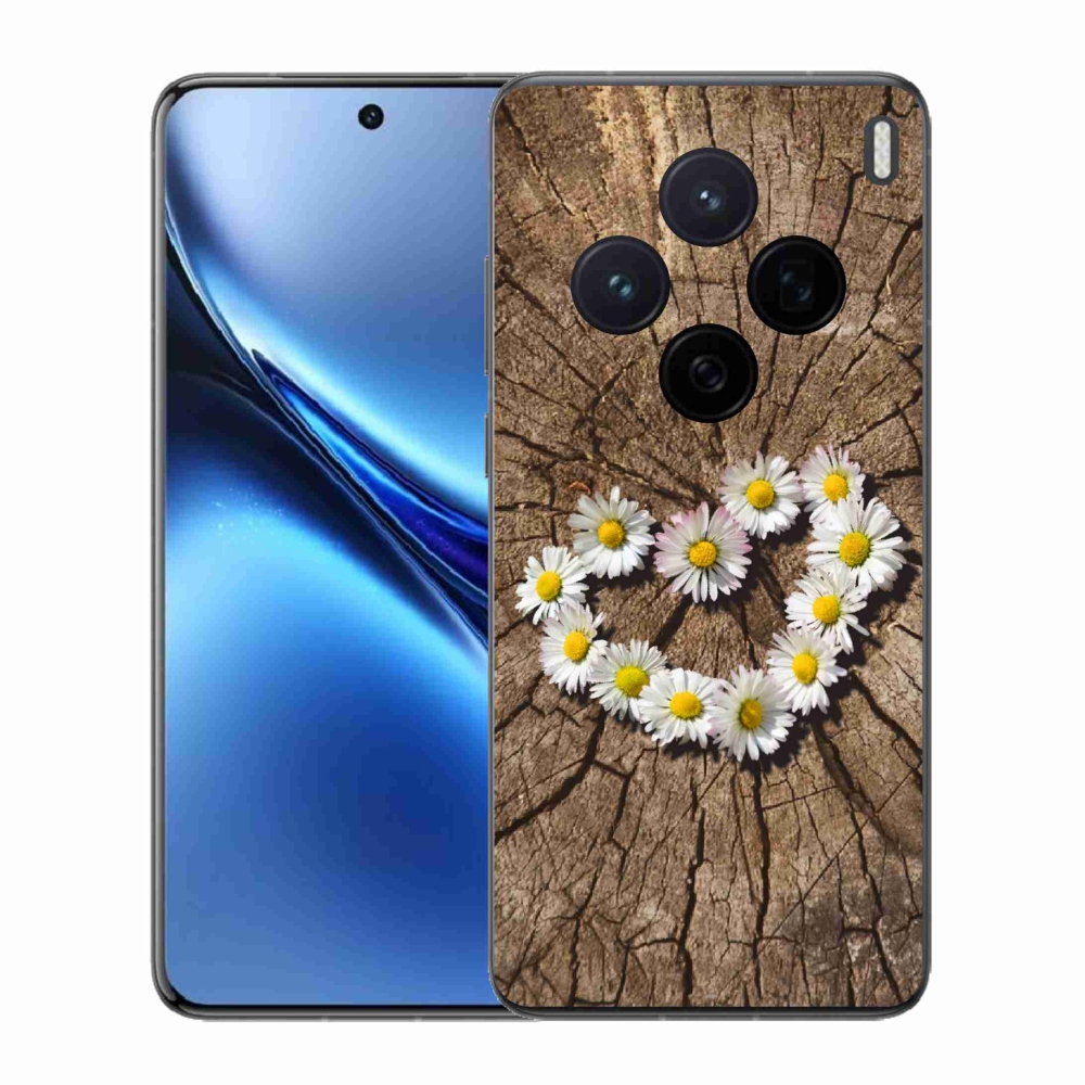 Zselés borítás mmCase a Vivo X200 5G készülékhez - Százszorszép szív