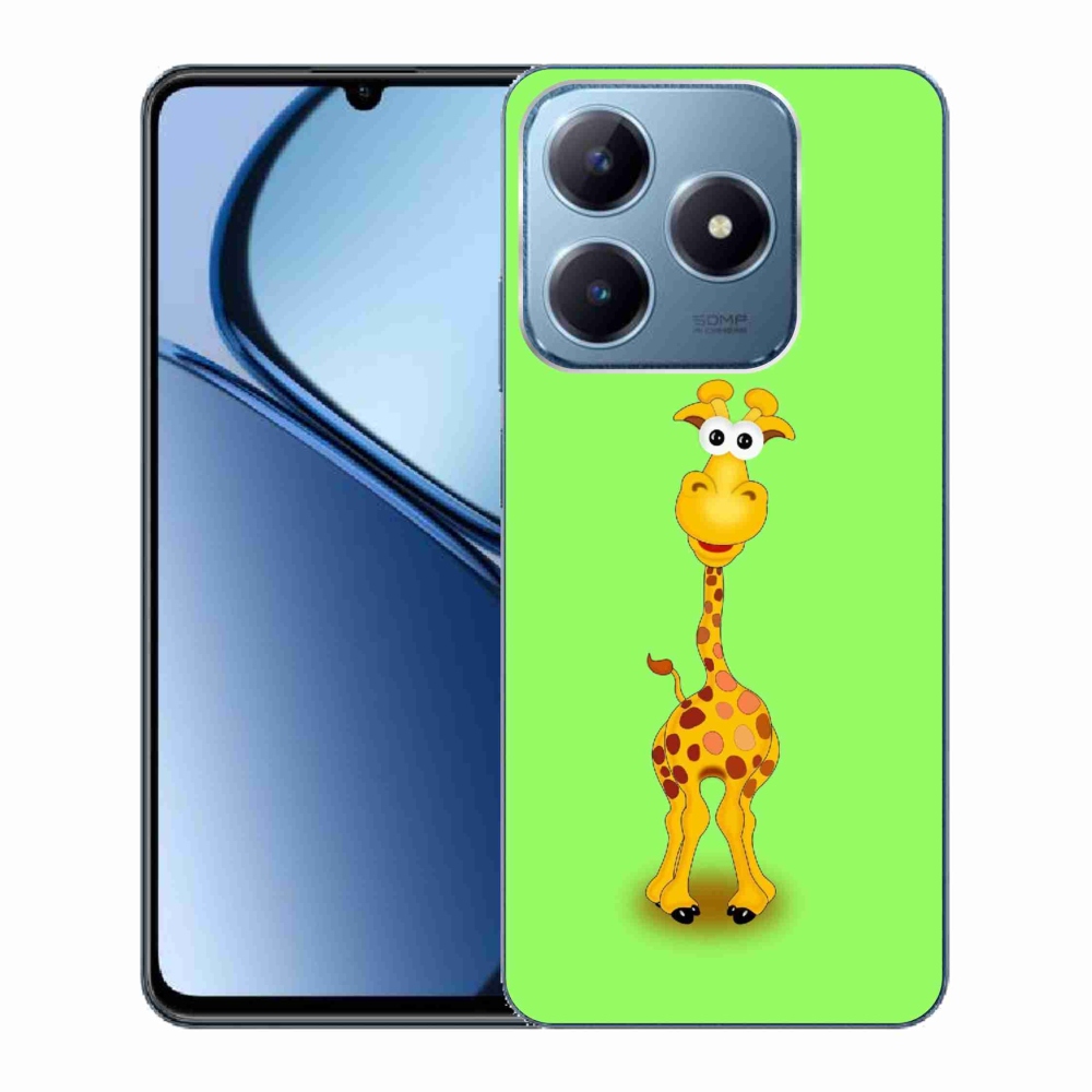 Gél borító mmCase a Realme C63 készülékhez - rajzfilm zsiráf