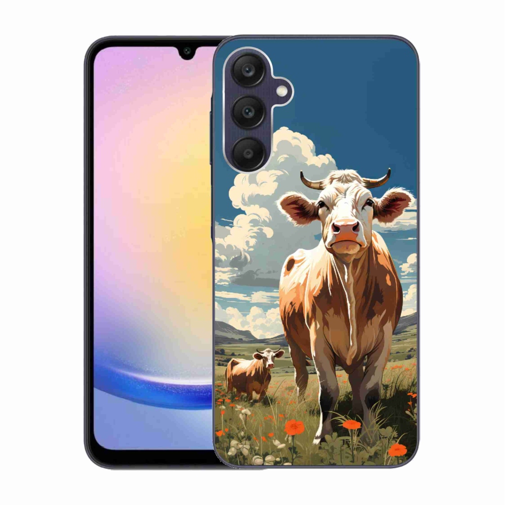 Zselés borítás mmCase Samsung Galaxy A25 5G - tehenek a réten