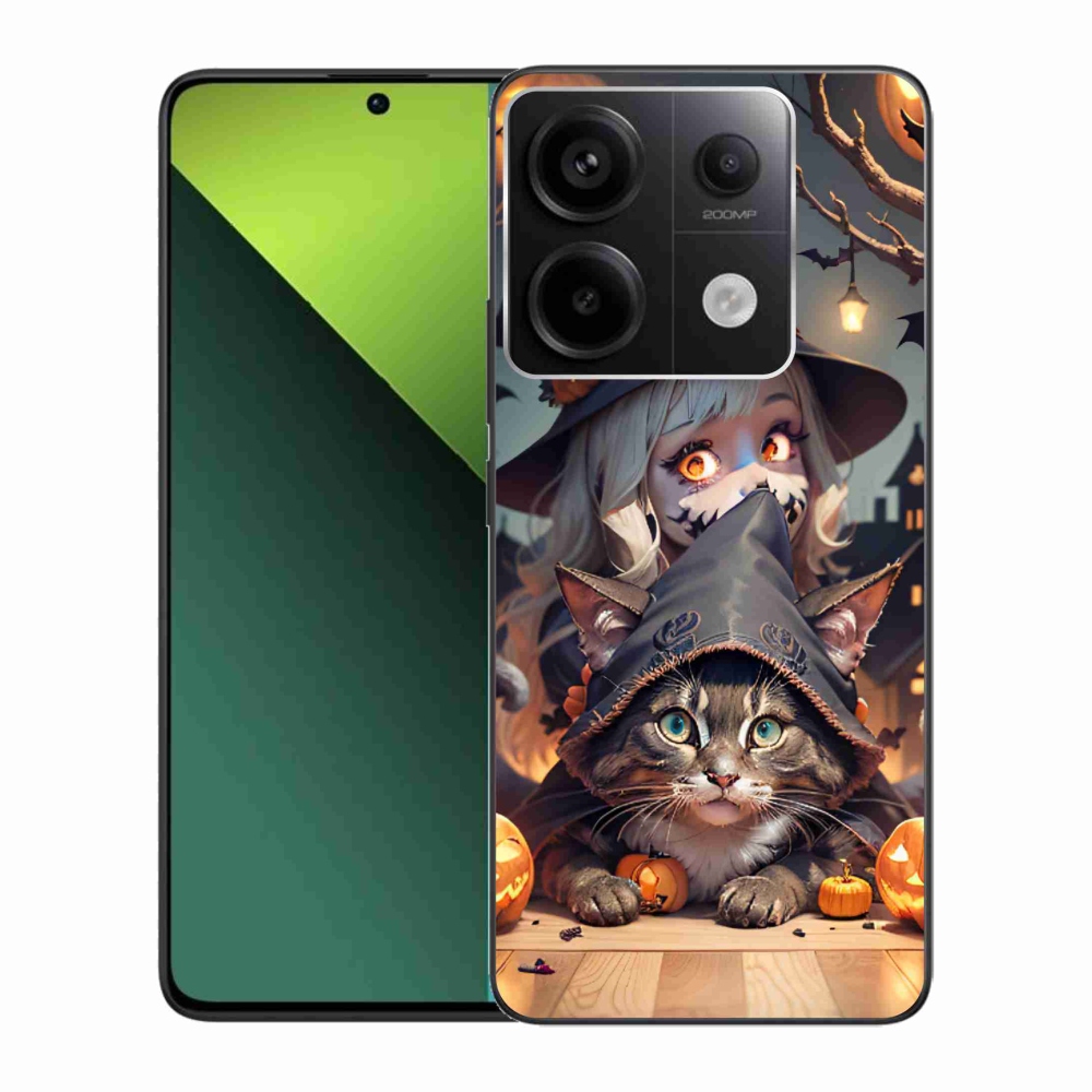 Gél borítás mmCase a Xiaomi Redmi Note 13 Pro 5G/Poco X6 5G - boszorkány macskával