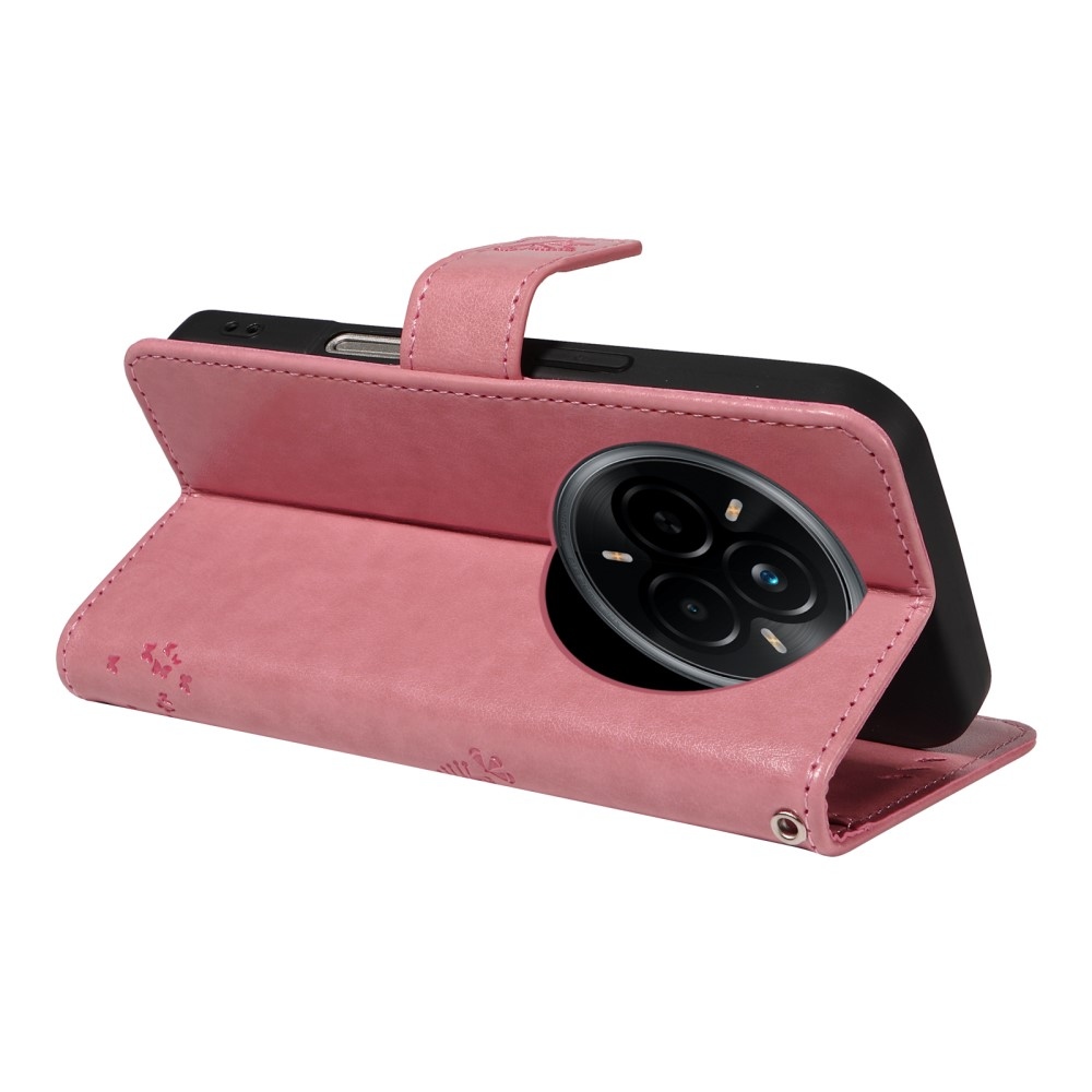 Fák könyvtáska a Realme 14 Pro 5G-hez - rózsaszín