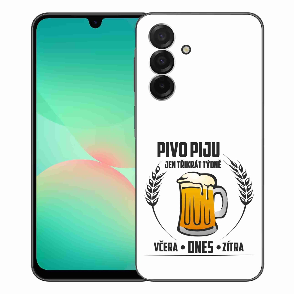 Gél borító mmCase Samsung Galaxy A26 5G - sör motívum fehér háttérrel