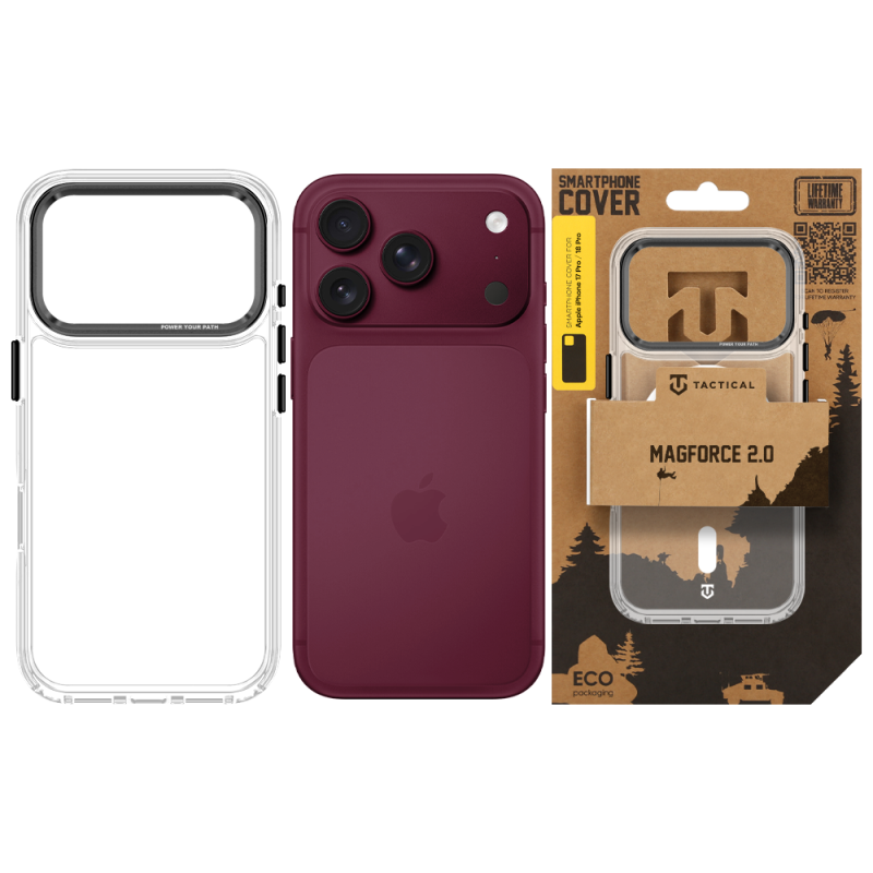Tactical MagForce 2.0 tok az Apple iPhone 17 Pro/18 Pro készülékhez, fekete